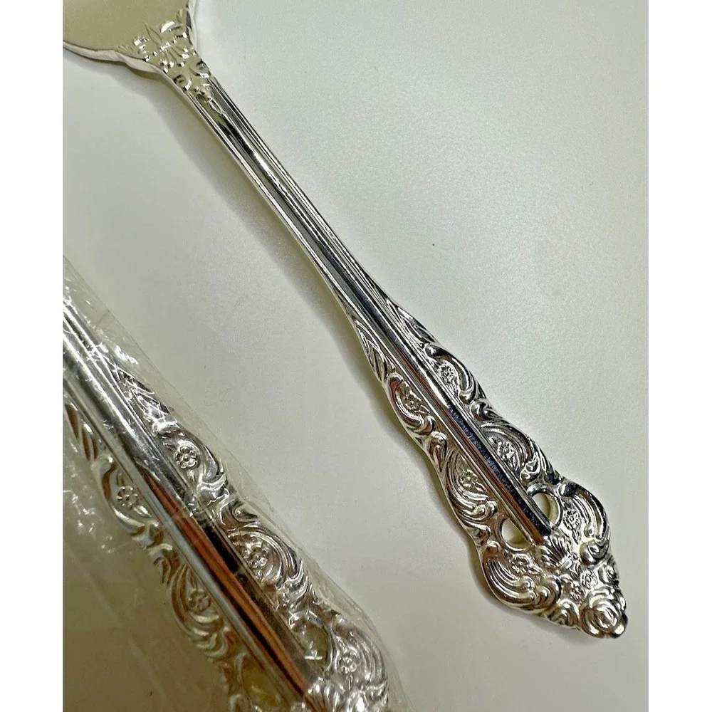 Ecko Eterna Lillianne Silver Plate Flatware 2 Dinner Forks 1 Salad Fork New